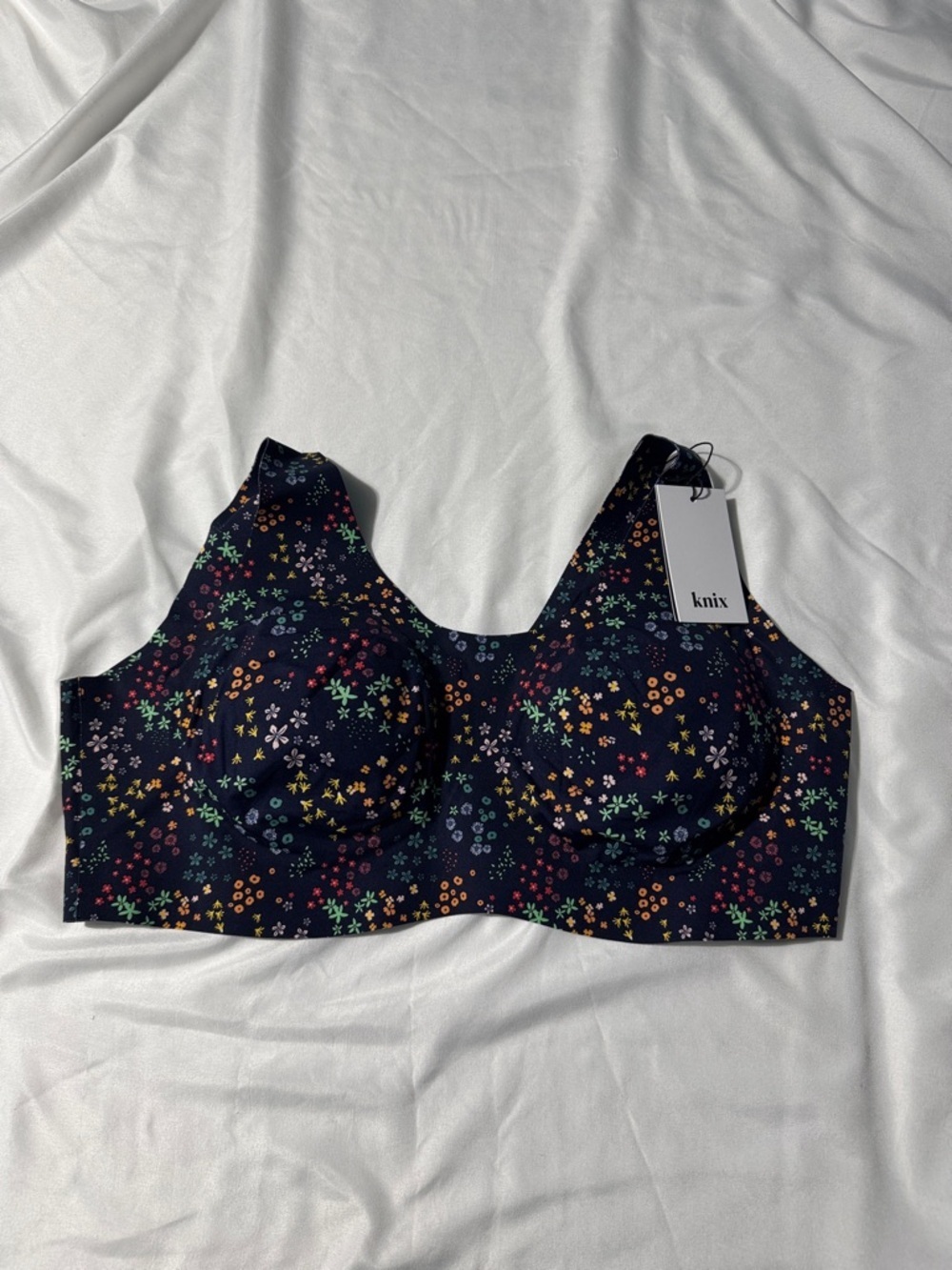 Knix Pullover Bra NWT 4XL Wildflower Floral Wireless Comfort Plus Size Lounge